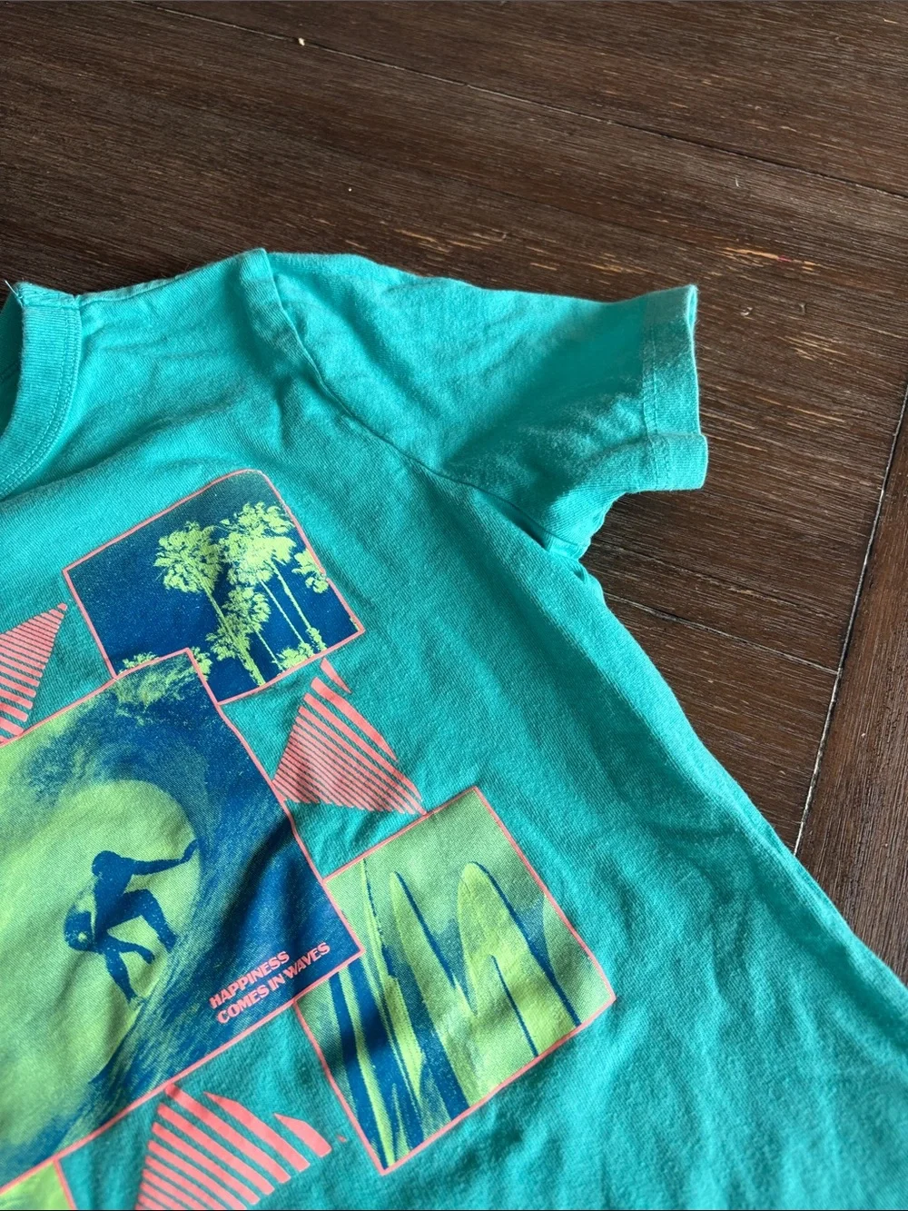 GAP Teal Surf Patch Graphic Tee
